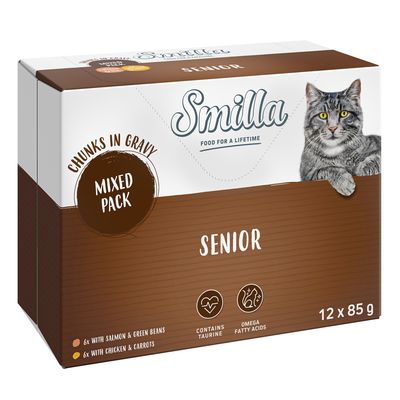 Smilla Senior kawałki w sosie z warzywami, saszetki