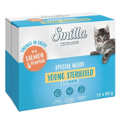 Smilla Young Sterilised kawałeczki w sosie z warzywami, saszetki