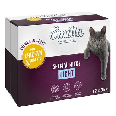 Smilla Adult Light w saszetkach, kawałeczki w sosie z warzywami