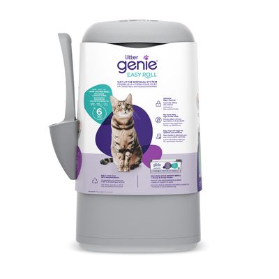 Litter Genie EasyRoll pojemnik na zużyty żwirek, szary
