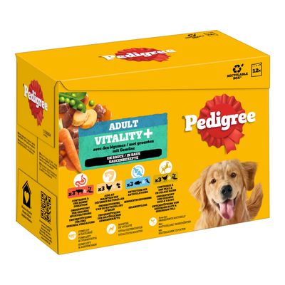 Pedigree Adult saszetki dla psów Vitality+ w sosie