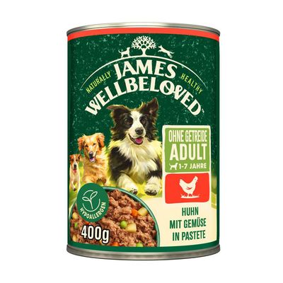 James Wellbeloved Adult Dog Grain Free Hypoallergenic, kurczak w pasztecie
