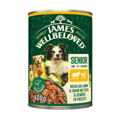 James Wellbeloved Senior Dog Hypoallergenic, jagnięcina i kurczak w pasztecie