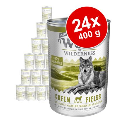 Megapakiet Wolf of Wilderness Senior, 24 x 400 g