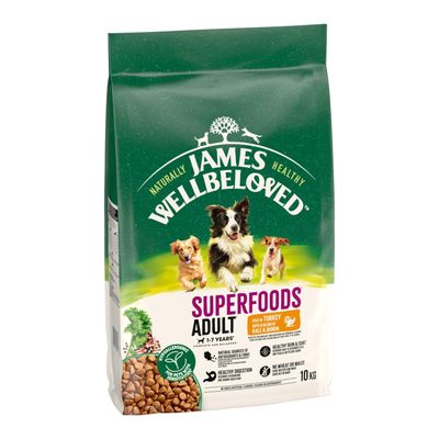 James Wellbeloved Superfoods  Adult Dog Hypoallergenic Indyk z jarmużem i komosą ryżową