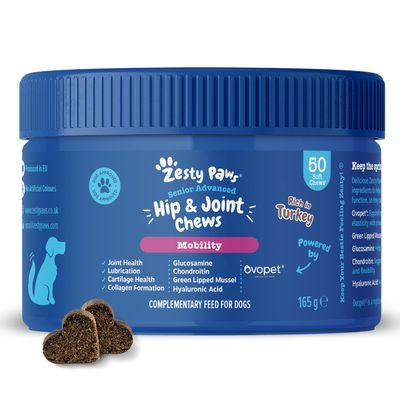 Zesty Paws Senior Hip & Joint Chews Mobility, indyk