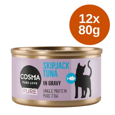 Korzystny pakiet Cosma Pure, 12 x 80 g