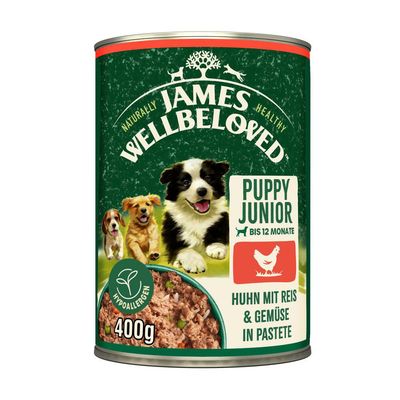 James Wellbeloved Junior Dog Hypoallergenic, kurczak w pasztecie