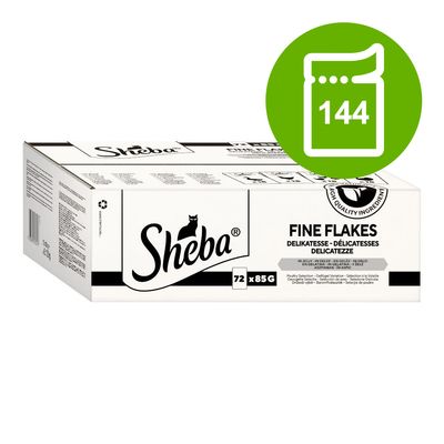 Megapakiet Sheba w saszetkach, 144 x 85 g