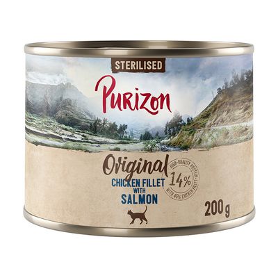 Korzystny pakiet Purizon Adult Sterilised, bez zbóż, 12 x 200 g