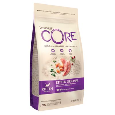 Wellness Core Kitten, indyk i łosoś