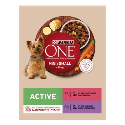Purina ONE Mini Active, wołowina i kaczka