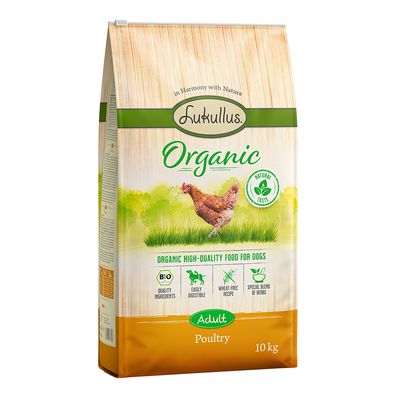 Lukullus Organic, drób (bez pszenicy)