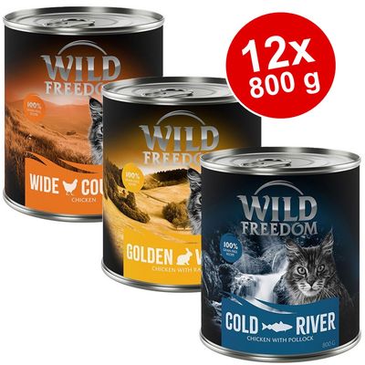Korzystny pakiet Wild Freedom Adult, 12 x 800 g - bezzbożowa receptura