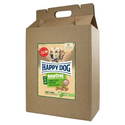 Happy Dog NaturCroq Bones, jagnięcina i ryż