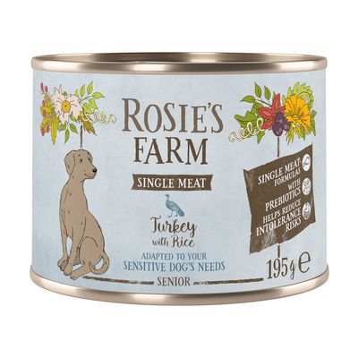 Rosie's Farm Single Meat Senior, 6 x 195 g