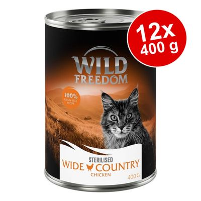 Wild Freedom Adult Sterilised, 12 x 400 g - bez zbóż