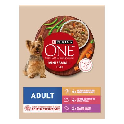 Purina ONE Mini Adult, kurczak, wołowina i jagnięcina