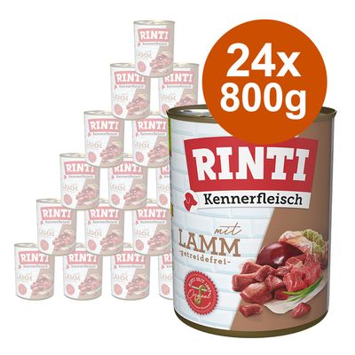 Megapakiet RINTI Kennerfleisch, 24 x 800 g