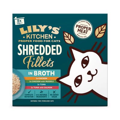 Lily's Kitchen Shredded Fillets dla kotów, 8 x 70 g