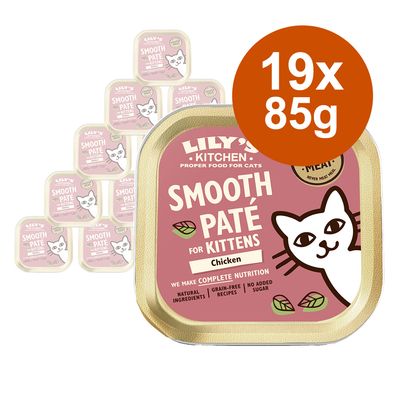 Lily's Kitchen Smooth Paté Selection dla kociąt, 19 x 85 g