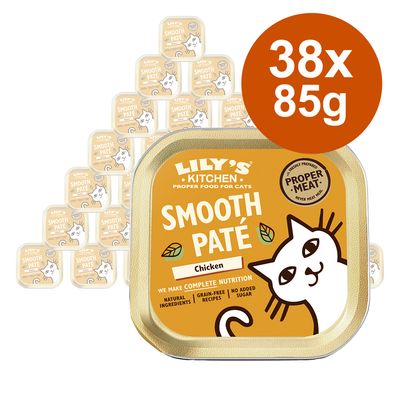 Korzystny pakiet Lily's Kitchen Smooth Paté Selection dla kotów, 38 x 85 g