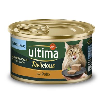 18 + 6 gratis! Ultima Fit & Delicious Sterilized, karma mokra, 24 x 85 g