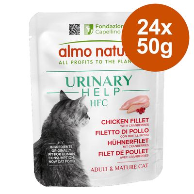 Korzystny pakiet Almo Nature HFC Urinary Help, 24 x 50 g