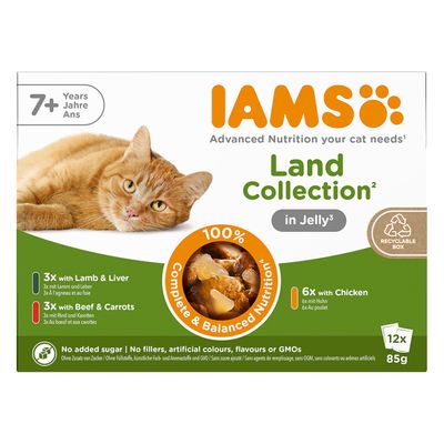 IAMS Advanced Nutrition Senior 7+ Land Collection w galarecie
