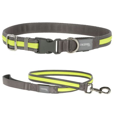 Kerbl Pet Light & Reflex podświetlana obroża i smycz