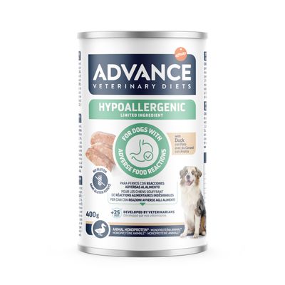5 + 1 gratis! Advance Veterinary Diets Hypoallergenic, 6 x 400 g