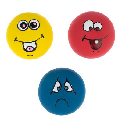 zooplus Basics lateksowe piłki Emoji dla psa