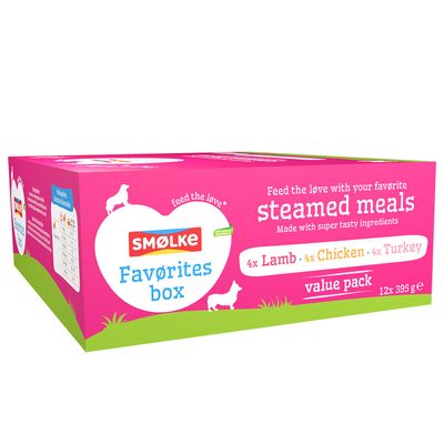 Smølke Steamed Meals, 12 x 395 g