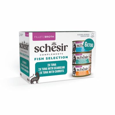 Schesir Complements w bulionie, 6 x 70 g