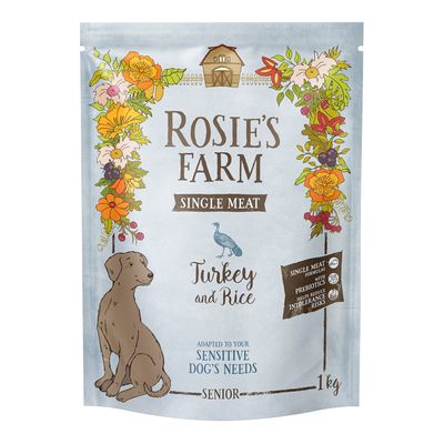 Rosie's Farm Single Meat Senior, indyk z ryżem