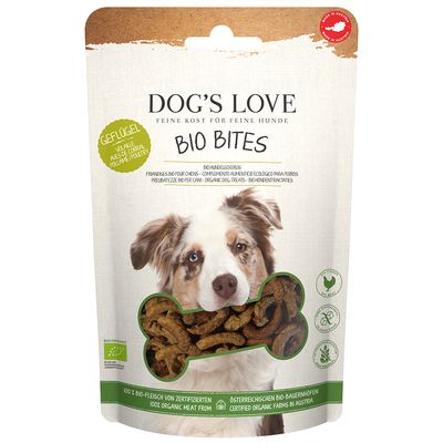 Dog's Love Bio Bites, z ekologicznym drobiem