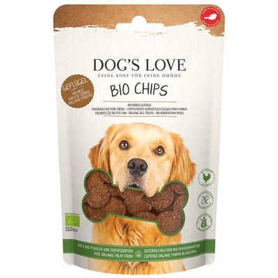 Dog´s Love Bio Chips, z ekologicznym drobiem
