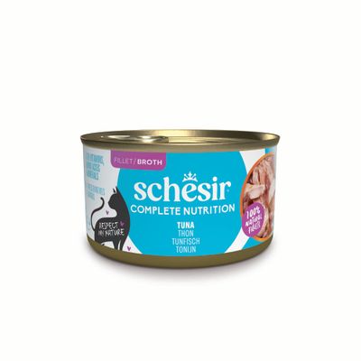 Schesir Complete Nutrition, filet w bulionie, 6 x 85 g w puszce