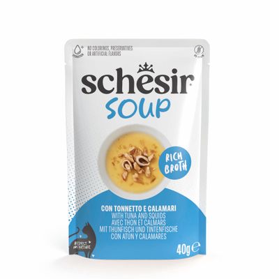 Schesir Cat Soup, zupa dla kota, 12 x 40 g w saszetkach