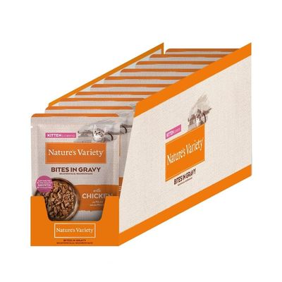 Nature's Variety Kitten Bites w sosie, 28 x 70 g