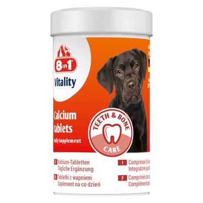 8in1 Vitality Calcium Tablets, wapń