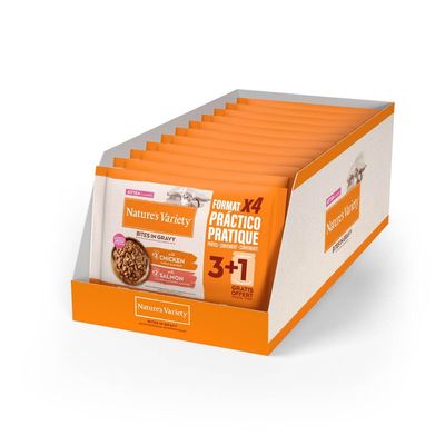 Nature's Variety Kitten Bites w sosie, 44 x 70 g