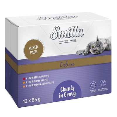 Smilla Deluxe w saszetkach, kawałki w sosie z warzywami