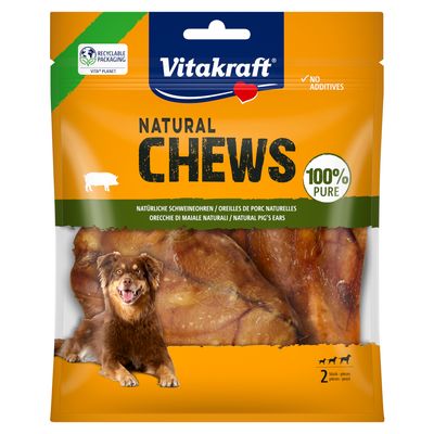 Vitakraft Natural Chews, naturalne uszy wieprzowe