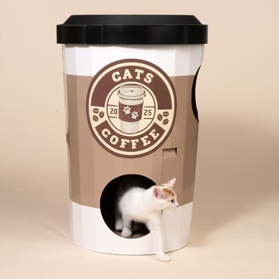 TIAKI Starcats Coffee, jaskinia do drapania dla kota