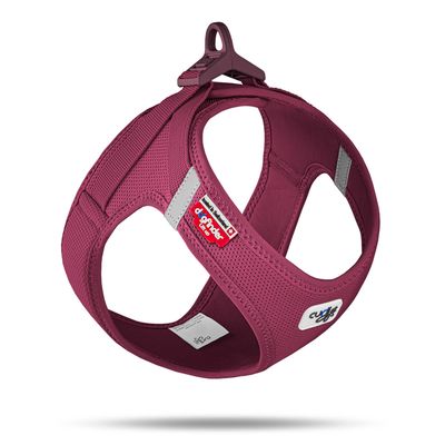 Curli Vest szelki Clasp Air-Mesh, rubinowe