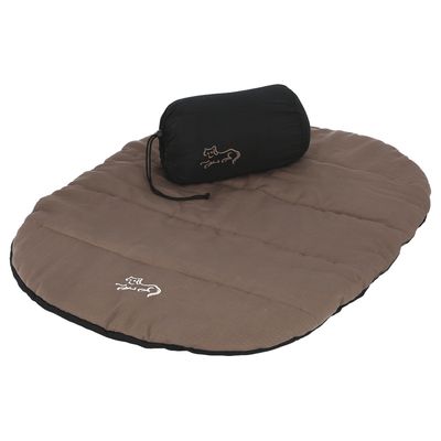 Kerbl Pet Traveller poduszka podróżna z pokrowcem, taupe