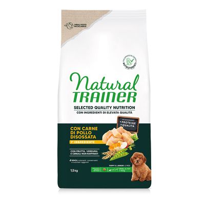 Natural Trainer Selected Quality Nutrition Puppy Small & Toy, kurczak