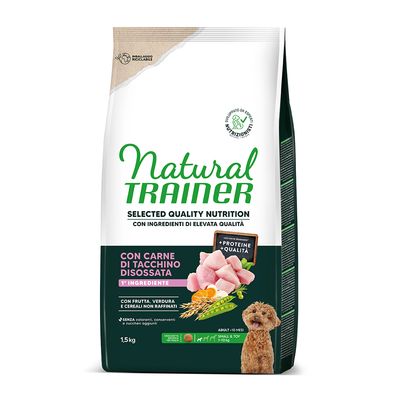Natural Trainer Selected Quality Nutrition Adult Small & Toy, indyk