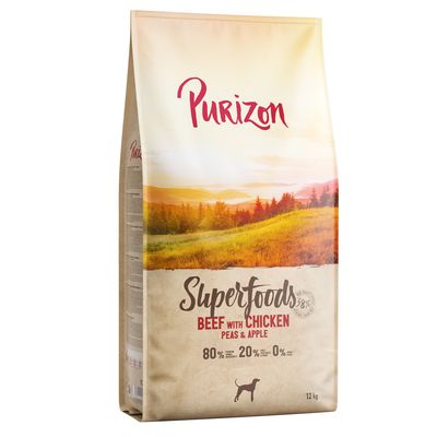 Purizon Superfoods wołowina z kurczakiem, groszkiem i jabłkami